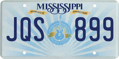 MS license plate JQS899