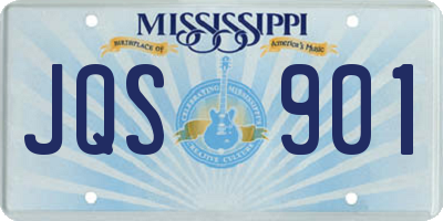 MS license plate JQS901