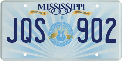 MS license plate JQS902