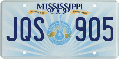 MS license plate JQS905