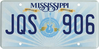 MS license plate JQS906