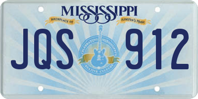 MS license plate JQS912