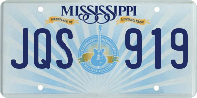 MS license plate JQS919