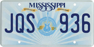 MS license plate JQS936