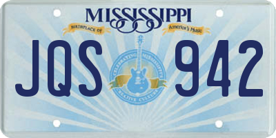 MS license plate JQS942