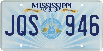 MS license plate JQS946
