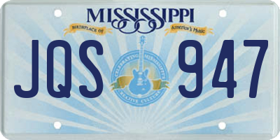 MS license plate JQS947