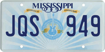 MS license plate JQS949