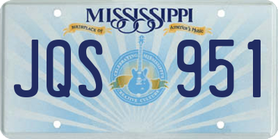 MS license plate JQS951