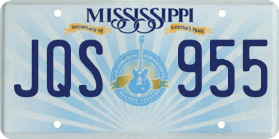 MS license plate JQS955