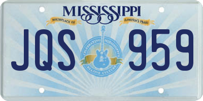 MS license plate JQS959
