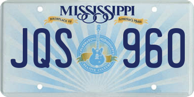 MS license plate JQS960
