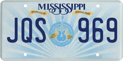 MS license plate JQS969