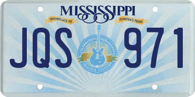 MS license plate JQS971