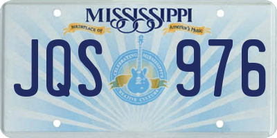 MS license plate JQS976