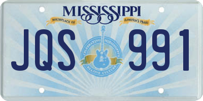 MS license plate JQS991