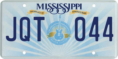 MS license plate JQT044