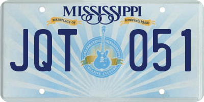 MS license plate JQT051