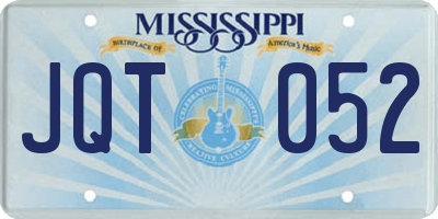 MS license plate JQT052