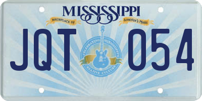 MS license plate JQT054