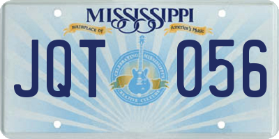 MS license plate JQT056