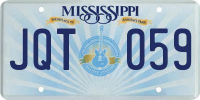 MS license plate JQT059