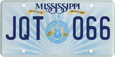 MS license plate JQT066
