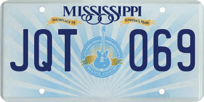 MS license plate JQT069