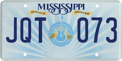 MS license plate JQT073