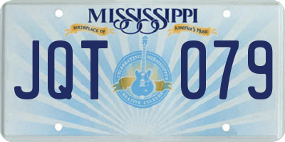 MS license plate JQT079