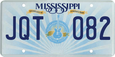 MS license plate JQT082