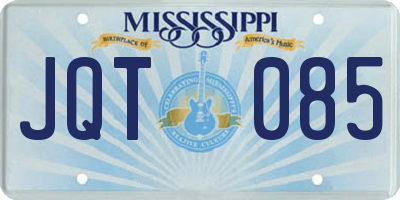 MS license plate JQT085