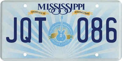 MS license plate JQT086