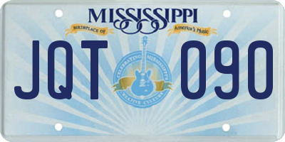 MS license plate JQT090