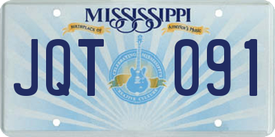 MS license plate JQT091