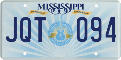 MS license plate JQT094