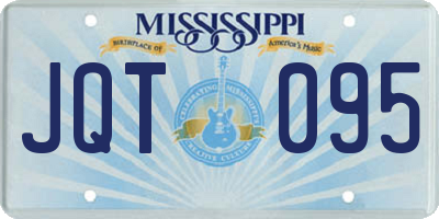 MS license plate JQT095