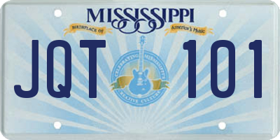 MS license plate JQT101