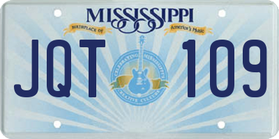 MS license plate JQT109