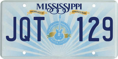 MS license plate JQT129
