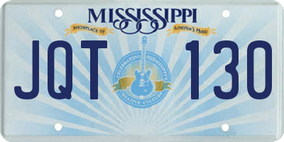 MS license plate JQT130