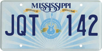 MS license plate JQT142