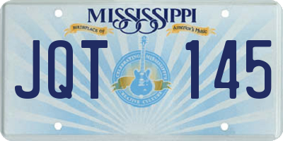 MS license plate JQT145