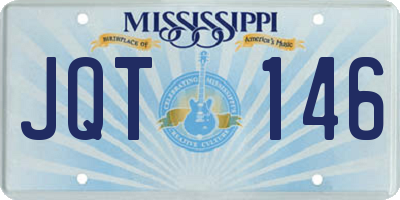MS license plate JQT146