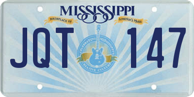MS license plate JQT147