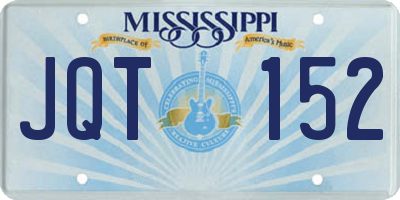 MS license plate JQT152