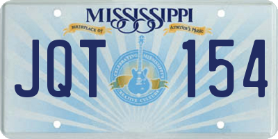 MS license plate JQT154