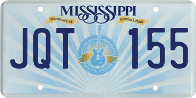 MS license plate JQT155