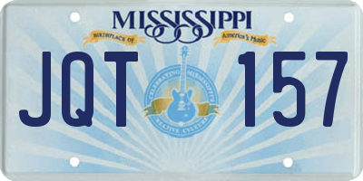 MS license plate JQT157