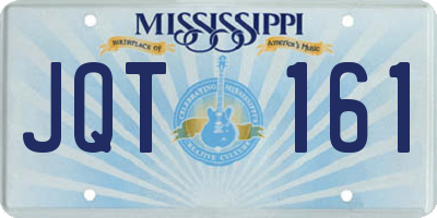 MS license plate JQT161